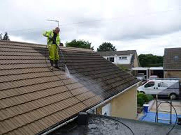 Power Wash Roof Cleaning